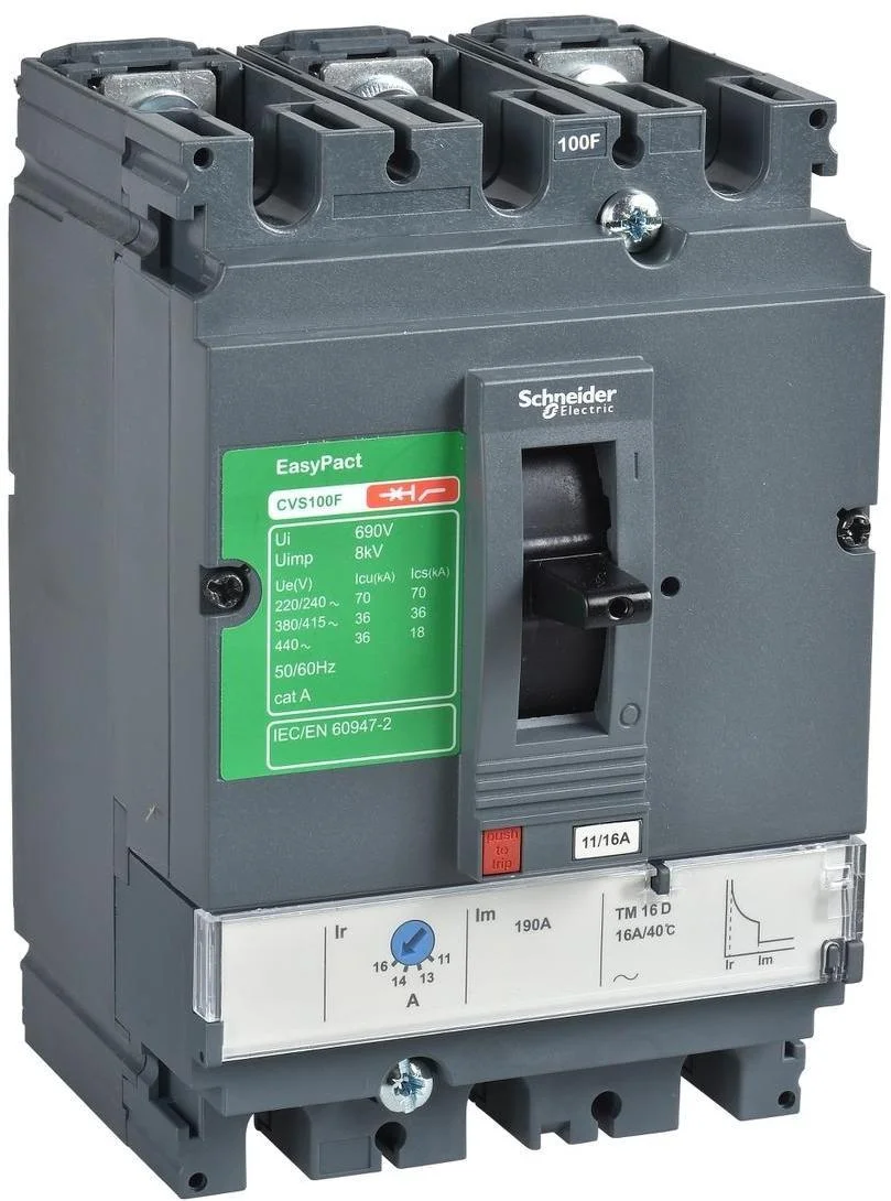 Автоматичний вимикач Schneider Electric CVS100F 3P 16А 36кА