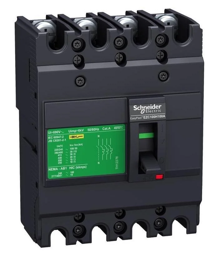 Автоматичний вимикач Schneider Electric EZC100N 4P 75А 36кА