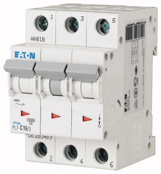 Автоматичний вимикач Eaton PL7-C16/3 165125
