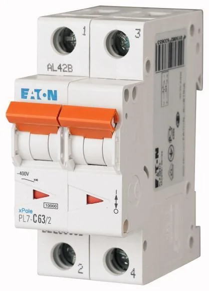 Автоматический выключатель Eaton PL7-C63/2 263365