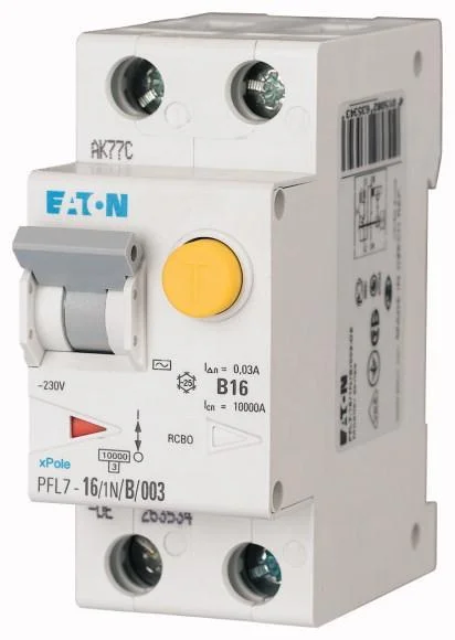 Дифавтомат Eaton PFL7-C16 1+N 30мА тип A 263538