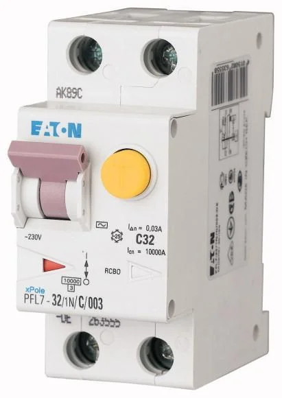 Дифавтомат Eaton PFL7-C32 1+N 30мА тип AC 263555