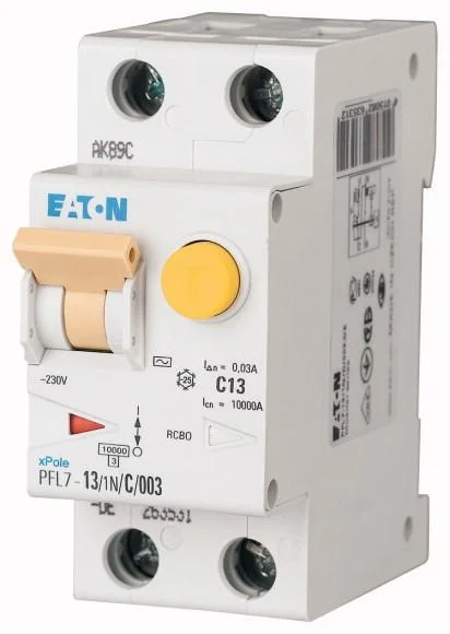 Дифавтомат Eaton PFL7-C13 1+N 30мА тип AC 165612