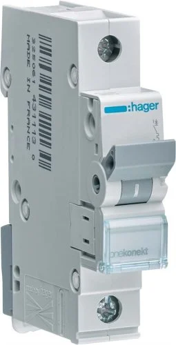 Автоматический выключатель Hager MBN140 1P 6kA B-40A