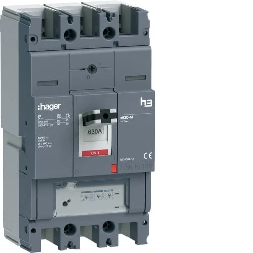 Автоматический выключатель Hager HMJ630GR 3P 630А 50кА X630 LSnl