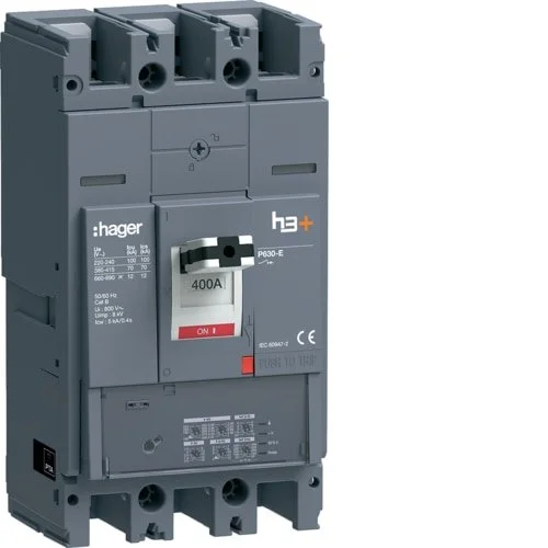 Автоматический выключатель Hager HEW400JR 3P 400А 70кА P630 LSI