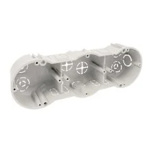 Подрозетник тройной Kopos KP 64/3_KA 213×71×45 мм (бетон/кирпич)