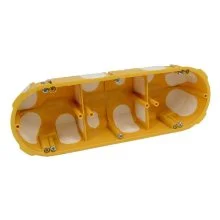 Подрозетник тройной Kopos KPL 64-50/3LD_NA 213×70×50 мм (гипсокартон)