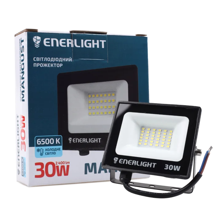 Прожектор LED ENERLIGHT MANGUST 30Вт 6500K 220V