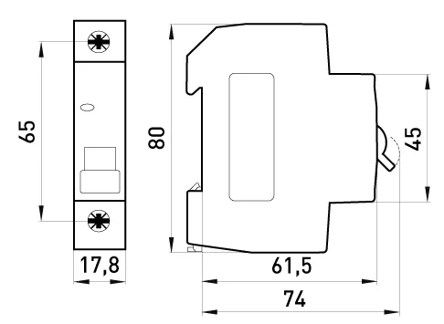 Автоматичний вимикач e.mcb.stand.45.1.C20, 1P 20 А характеристика C, E.NEXT