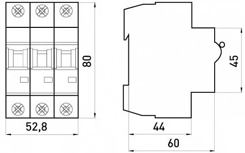 Автоматичний вимикач e.industrial.mcb.100.3.C20, 3P 20 А характеристика C, E.NEXT