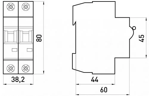 Автоматичний вимикач e.industrial.mcb.100.1N.C63, 1P+N 63 А характеристика C, E.NEXT