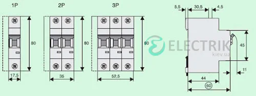 Автоматический выключатель PL6-C25/1 1P 25 А х-ка C, Eaton (Moeller)