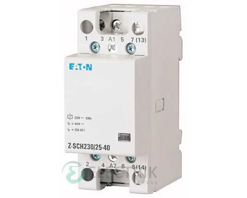 Модульний контактор 230В, 25А, 4НО EATON Z-SCH230/25-40 248847