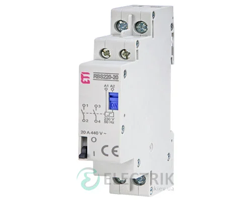 Модульний імпульсний контактор RBS 225-20 25A 24V AC 2NO, ETI (Словенія) 2464116