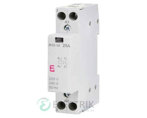 Модульний контактор R 25-10 25A 230V AC 1NO, ETI (Словенія) 2463500