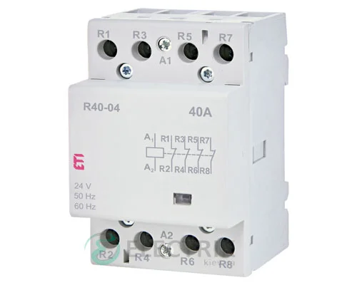 Модульний контактор R 40-04 40A 24V AC 4NC, ETI (Словенія) 2463441