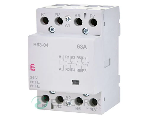 Модульний контактор R 63-04 63A 24V AC 4NC, ETI (Словенія) 2463481