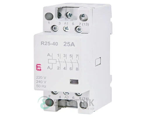 Модульний контактор R 25-40 25A 230V AC 4NO, ETI (Словенія) 2462310