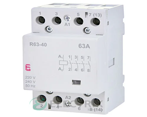 Модульний контактор R 63-40 63A 230V AC 4NO, ETI (Словенія) 2463450