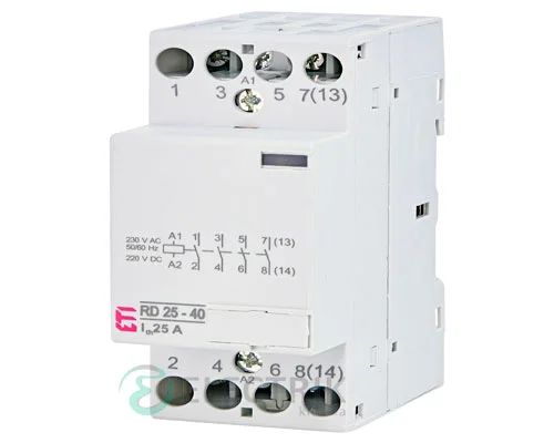 Модульний контактор RD 25-40 25A 230V AC/DC 4NO, ETI (Словенія) 2464010