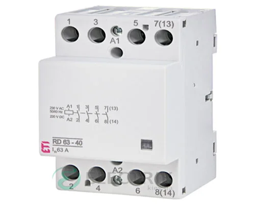 Модульний контактор RD 63-40 63A 230V AC/DC 4NO, ETI (Словенія) 2464026