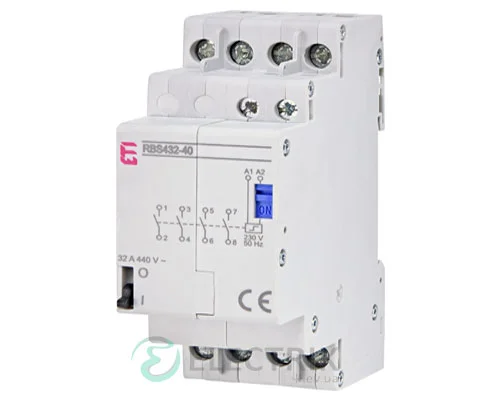 Контактор модульный импульсный RBS 432-40 32A 24V AC 4NO, ETI (Словения) 2464144
