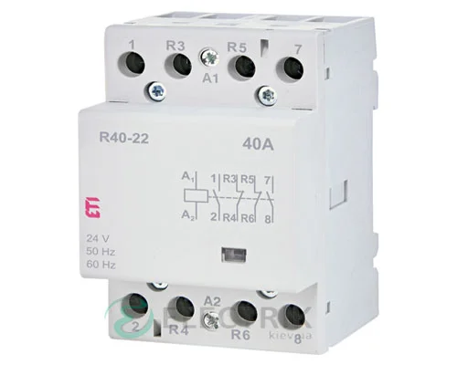 Модульний контактор R 40-22 40A 24V AC 2NO+2NC, ETI (Словенія) 2463431