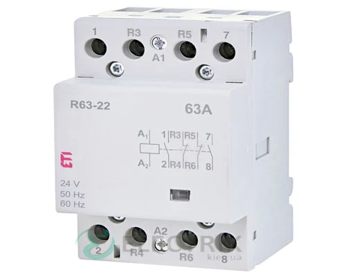 Модульний контактор R 63-22 63A 24V AC 2NO+2NC, ETI (Словенія) 2463471