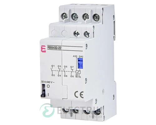 Модульний імпульсний контактор RBS 432-22 32A 24V AC 2NO+2NC, ETI (Словенія) 2464156
