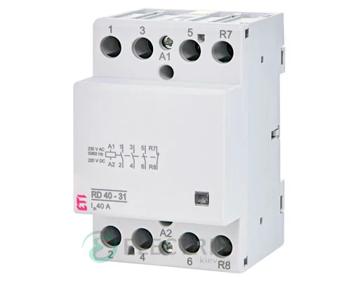 Модульний контактор RD 40-31 40A 230V AC/DC 3NO+1NC, ETI (Словенія) 2464020