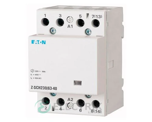 Модульный контактор 230В, 63А, 4НО EATON Z-SCH230/63-40 248856