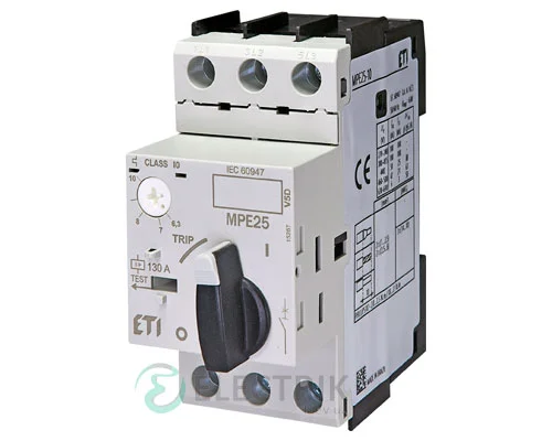 Автоматичний вимикач захисту двигуна MPE25-10 4648010 ETI