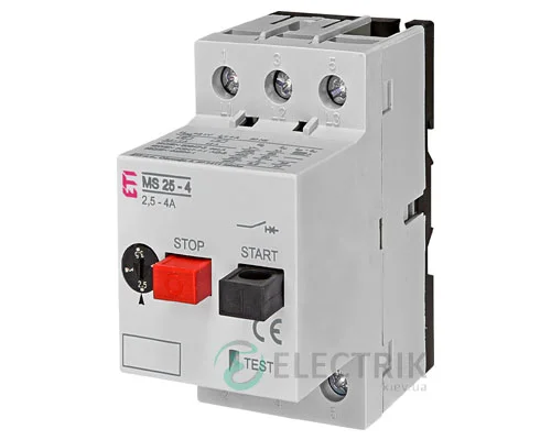 Автоматичний вимикач захисту двигуна MS25-4 4600080 ETI