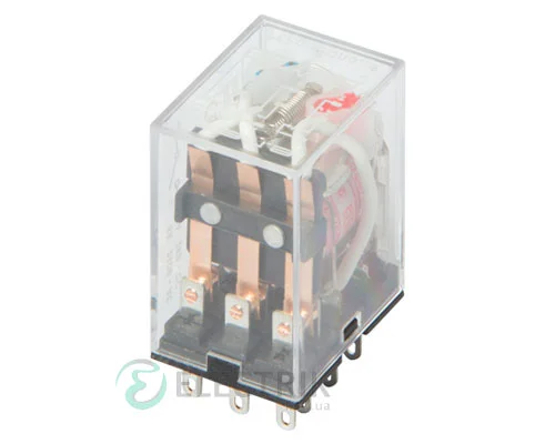 Реле проміжне з LED-індикацією e.control.p536L, 3 групи контактів 5А 230В AC, E.NEXT