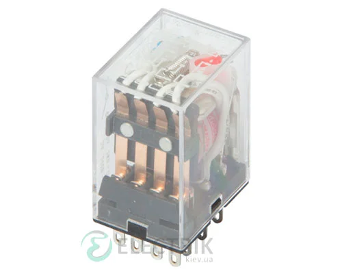 Реле проміжне з LED-індикацією e.control.p346L, 4 групи контактів 3А 230В AC, E.NEXT