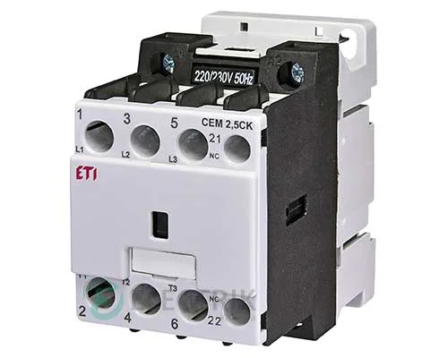 Контактор конденсаторний CEM 2,5CK.01 2,5кВАр 400-440V, ETI