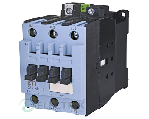 Контактор CES 40.00 110V/AC 40A 18,5kW AC3, ETI