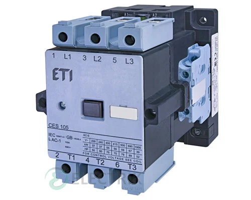 Контактор CES 105.22 24V/AC 105A 55kW AC3, ETI