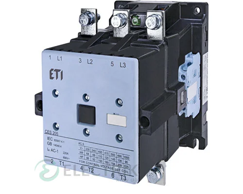 Контактор CES 205.22 230V/AC 205A 110kW AC3, ETI
