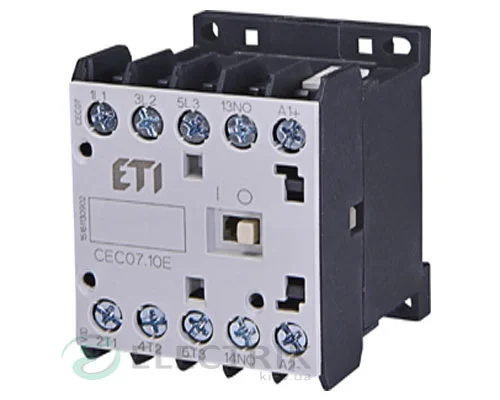 Мініатюрний контактор CEC 07.10 24V/AC 7A 3kW AC3, ETI