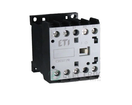 Мініатюрний контактор CEC 07.PR 230V/AC 7A 3kW AC3 4р (2НО+2НЗ), ETI