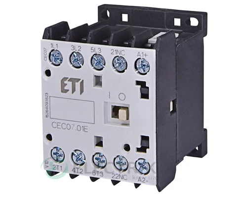 Мініатюрний контактор CEC 07.01 230V/AC 7A 3kW AC3, ETI