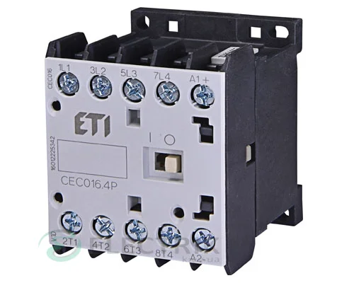 Мініатюрний контактор CEC 16.4P 230V/АС 16A 7,5kW AC3 4р (4НО), ETI