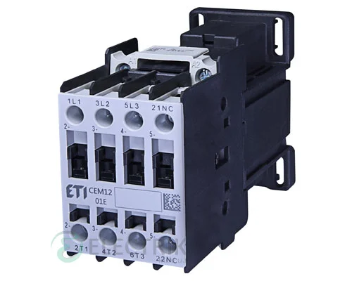 Контактор CEM 12.01 220V/DC 12A 5,5kW AC3, ETI