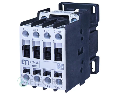 Контактор CEM 18.01 24V/AC 18A 7,5kW AC3, ETI