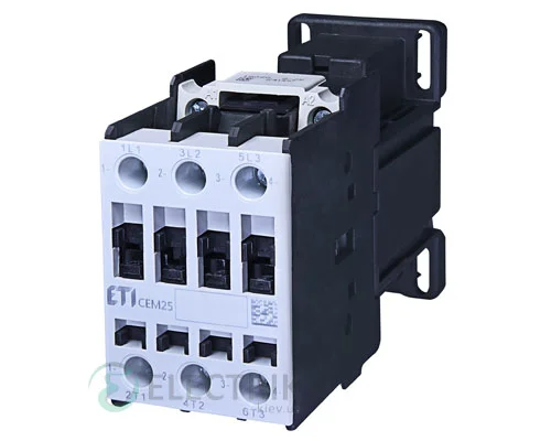 Контактор CEM 25.00 24V/DC 25A 11kW AC3, ETI