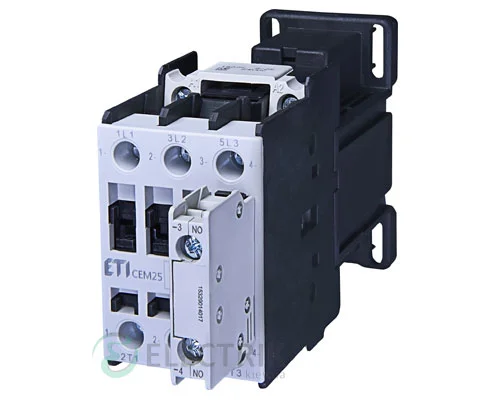 Контактор CEM 25.01 220V/DC 25A 11kW AC3, ETI