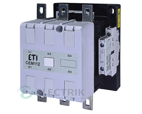 Контактор CEM 112.22 400V/AC 112A 55kW AC3, ETI