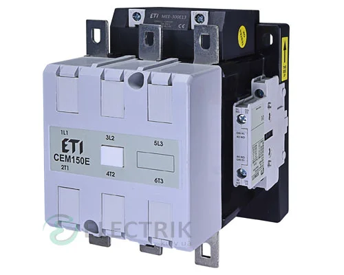 Контактор CEM 150Е.22 250V/AC/DC 150A 75kW AC3, ETI